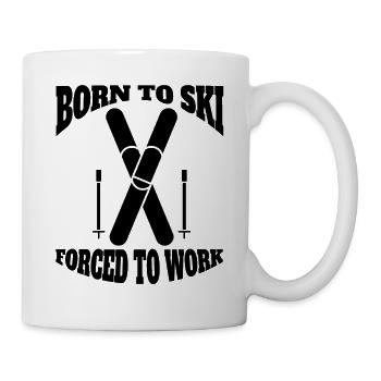 Skier Ski Design Skiing Outfit Ski Skiing - Mug - white - Right