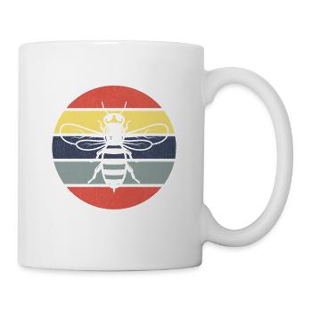 Retro Bienen Imker Retro Bienen - Tasse - Weiß - Rechts