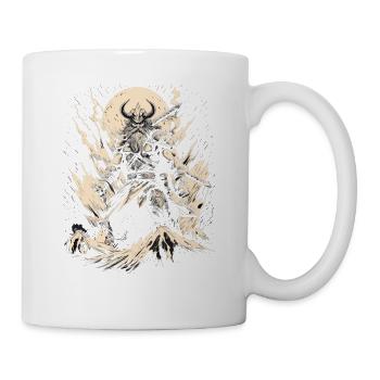 Wolf Krieger Wilde Kämpfer mit tierischer Stärke - Tasse - Weiß - Rechts