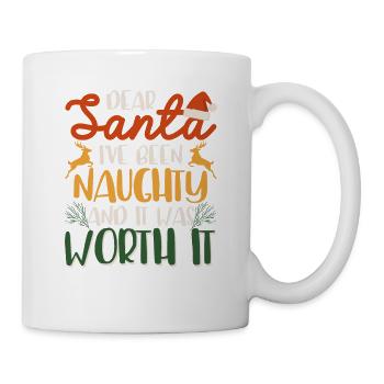 Lieber Weihnachtsmann, ich war ungezogen - Tasse - Weiß - Rechts