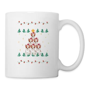 French Bulldog Christmas Tree Dog Santa - Mug - white - Right