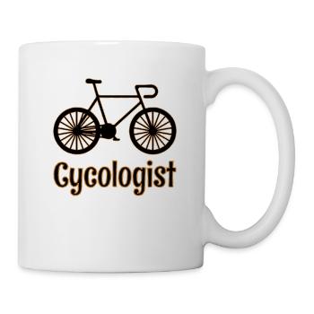 Cycologist Bike Design: Retro Vintage for Bikers - Mug - white - Right