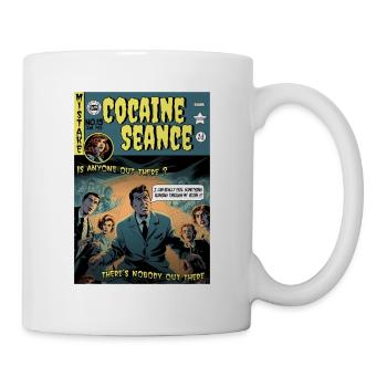 Retro Horror Comic - Kokain Seance - Tasse - Weiß - Rechts