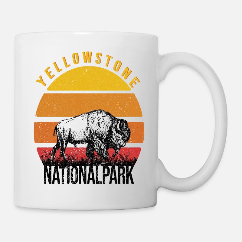 Parc national de Yellowstone - Mug blanc - blanc