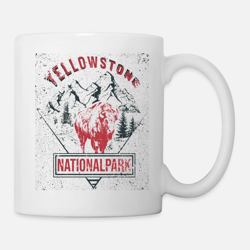 Parc national de Yellowstone - Mug blanc - blanc