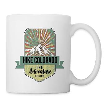 Randonnée Colorado l’aventure commence - Mug blanc - blanc - Droite