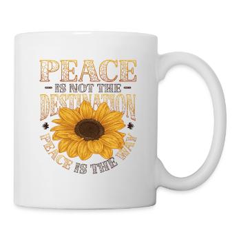Peace is not the goal, peace is the way - Mug - white - Right
