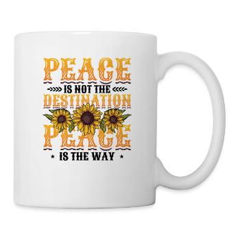 Peace is not the goal, peace is the way - Mug - white - Right