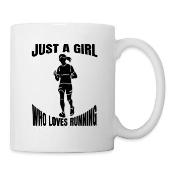 Course de jogging en forme jogging course d’entraînement cardio - Mug blanc - blanc - Droite