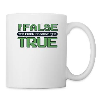 False It's Funny Because It's True Developer - Mug - white - Right