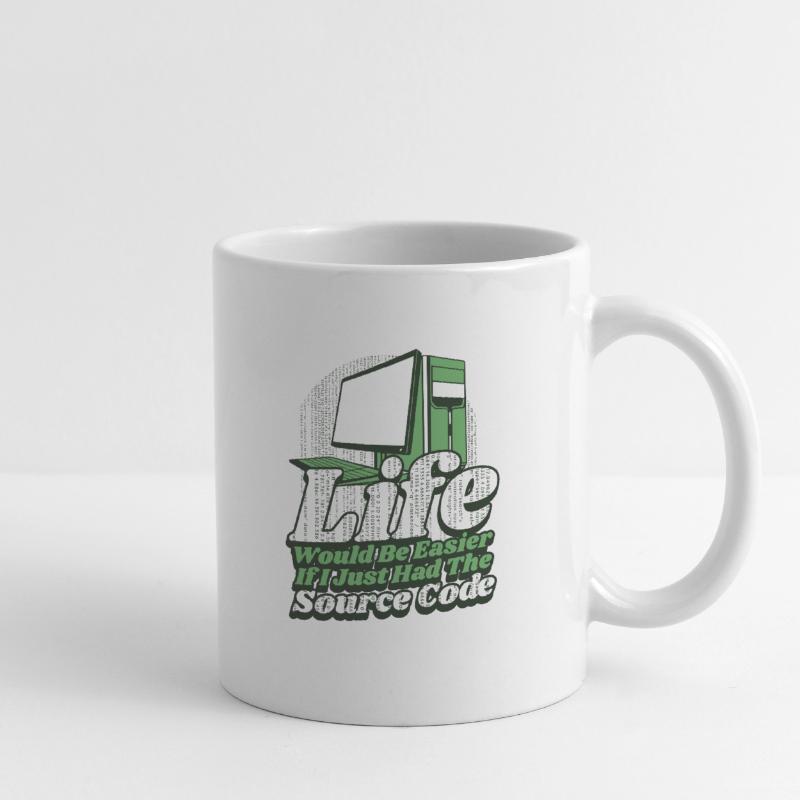 La vie serait plus facile Développeur Coder Programmeur Mug blanc