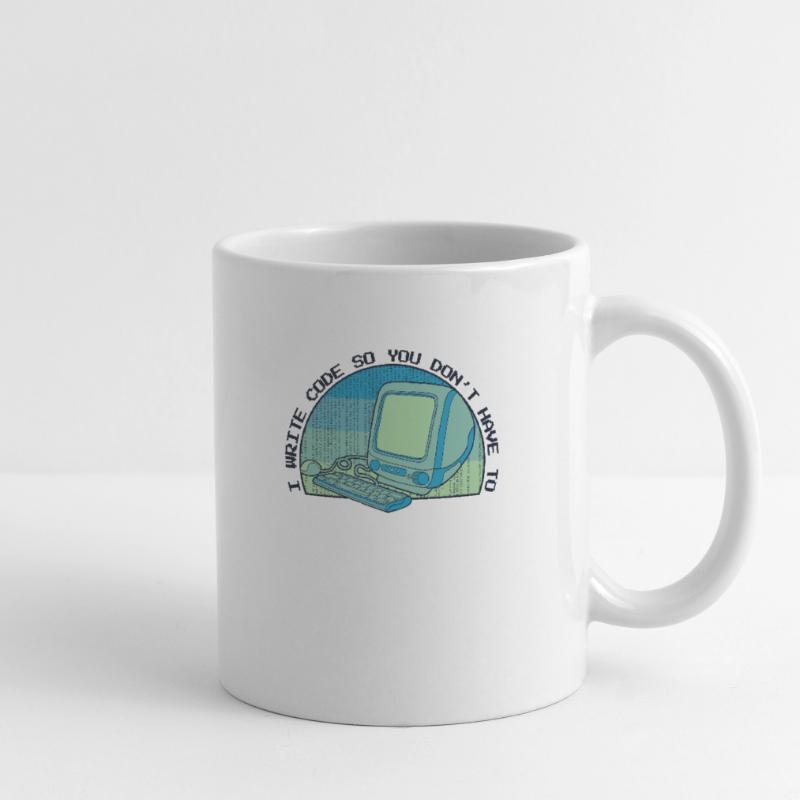 J’écris du code pour que vous n’ayez pas à développer Mug blanc