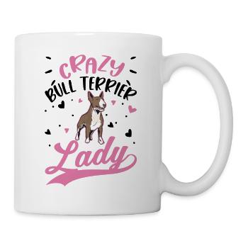 Crazy Bull Terrier Mrs. Bull Terrier - Mug - white - Right