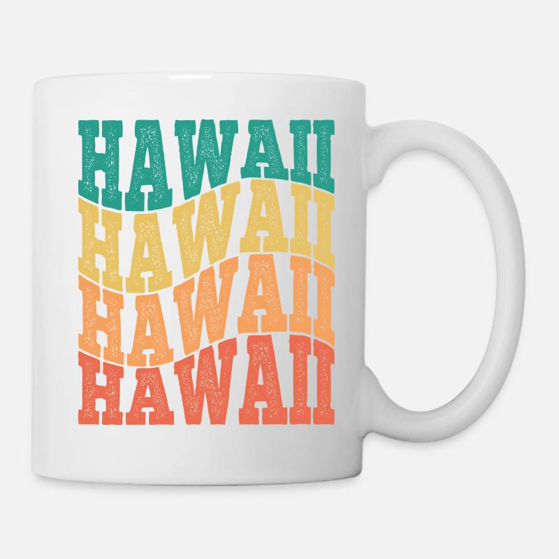 multicolor Hawaii graphic design gift idea - Mug - white
