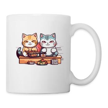 Sushi japonais avec otaku chat Neko - Mug blanc - blanc - Droite