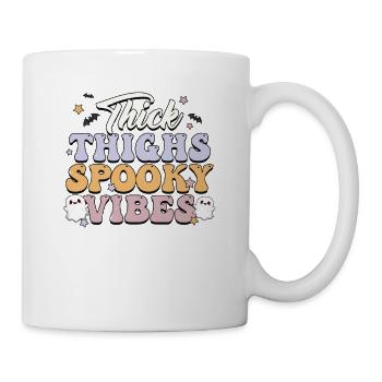 Creepy & Stylish: Retro Halloween Vibes Ghosts - Mug - white - Right