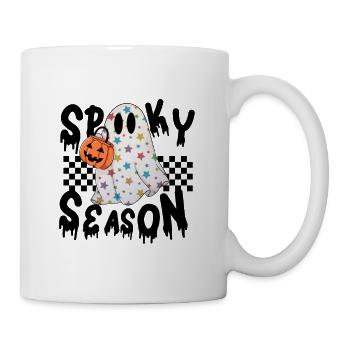 "Spooky Season" Retro Halloween Pumpkin Ghost - Mug - white - Right