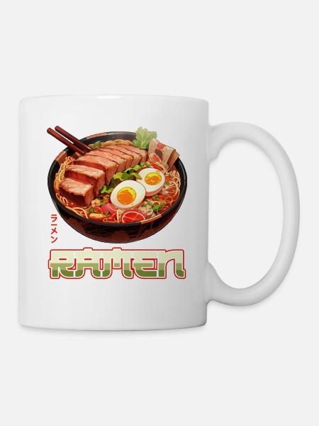 Anime Ramen Nudeln - Tasse - Weiß
