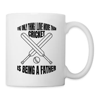 Kricket Cricket Kricketmannschaft Kricketteam - Tasse - Weiß - Rechts
