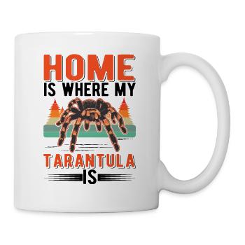 Zuhause ist wo meine Tarantel ist - Tasse - Weiß - Rechts