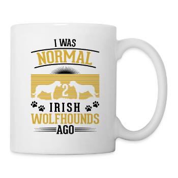Irischer Wolfshund Irish Wolfhound - Tasse - Weiß - Rechts