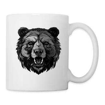 Bär Portrait - Tasse - Weiß - Rechts