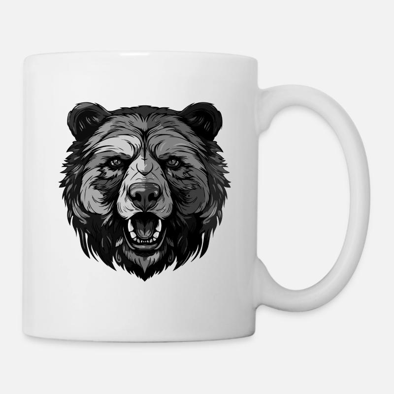 Bär Portrait - Tasse - Weiß
