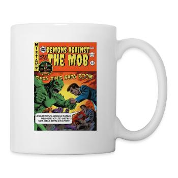 Retro Horror Comic - Demons against The Mob - Mug - white - Right