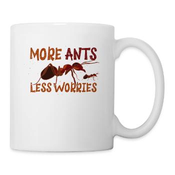 More Ants Less Worries Ameisen Farm - Mug - white - Right