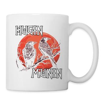 Vegvisir Kompass | Wikinger T-Shirt | Odins Raben - Tasse - Weiß - Rechts