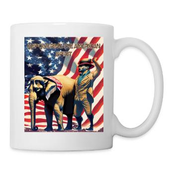 Den amerikanischen Geist stärken - Tasse - Weiß - Rechts