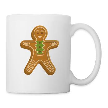 Gingerbread Man Baking Funny Christmas Cookies - Mug - white - Right