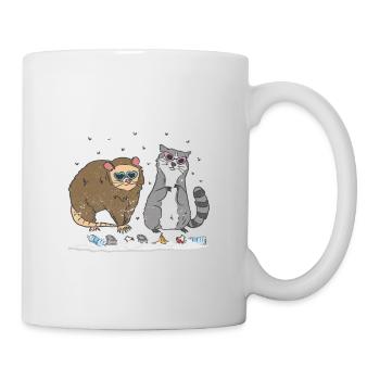 Trashin Through The Snow Garbage Gang Opossum - Tasse - Weiß - Rechts