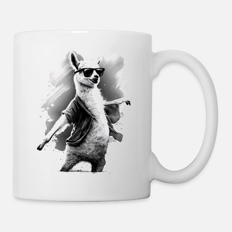 Lama Alpaka Tier Geschenkidee - Tasse - Weiß