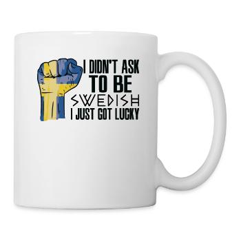 Fierté suédoise Drapeau suédois cultivé - Mug blanc - blanc - Droite