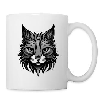 Cat Portrait Head - Mug - white - Right
