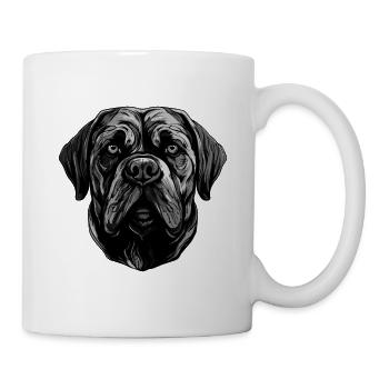 Portrait de chien Mastiff - Mug blanc - blanc - Droite