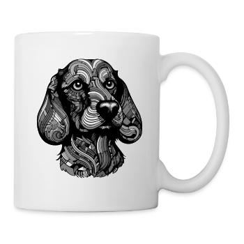 Dachshund Dog Portrait Dachshund - Mug - white - Right