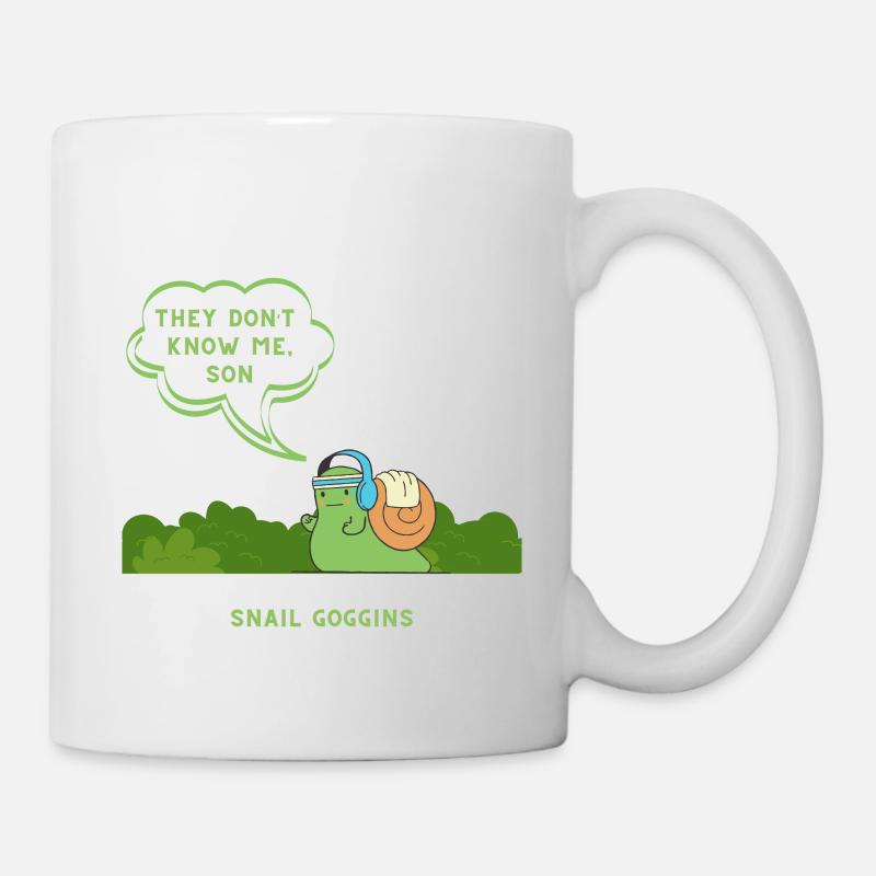 Schnecken Gym - Tasse - Weiß
