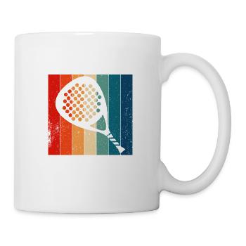 Paddle Tennis Parlez à ma pagaie - Mug blanc - blanc - Droite