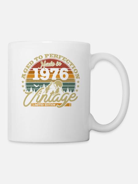 Cadeau vintage 1976 Anniversaire - Mug blanc - blanc