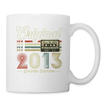 Original 2013 Vintage Anniversaire Rétro 2013 - Mug blanc - blanc - Droite