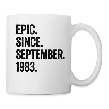 40 Years Old Epic Since September 1983 40th - Mug - white - Right