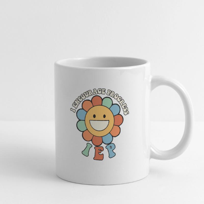 Accélération de l’appréciation des enseignants J’encourage le progrès Mug blanc