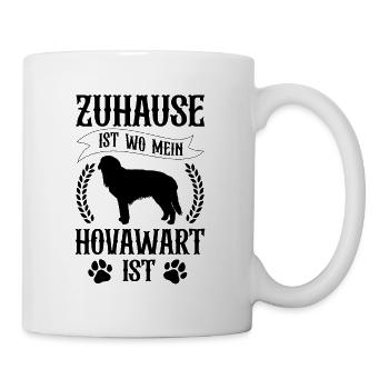 Hovawart ist mein Zuhause Derber Bauernhund - Tasse - Weiß - Rechts