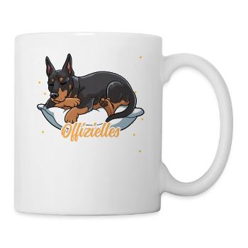 Offizielles Schlafshirt Dobermann - Tasse - Weiß - Rechts