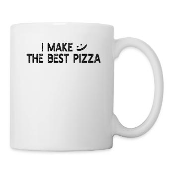 I make the best pizza - Pizza Lover Pizza - Tasse - Weiß - Rechts
