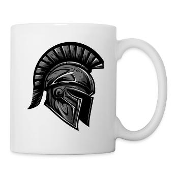 Spartaner Helm Krieger Sparta - Tasse - Weiß - Rechts