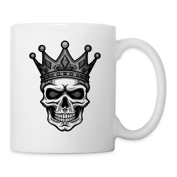 Couronne du Roi Crâne - Mug blanc - blanc - Droite