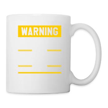 Warning May Spontaneously Start Talking About - Mug - white - Right